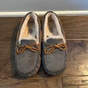 UGG women’s  Gray Moccasin Slippers